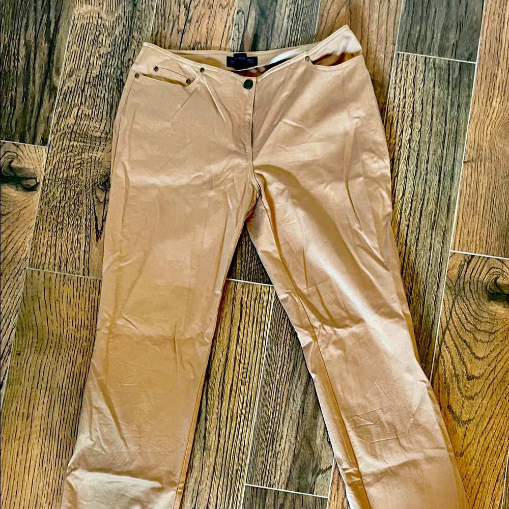 Camel straight pants